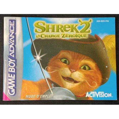 Shrek 2 La Charge Zéroïque - Notice Officielle - Game Boy Advance