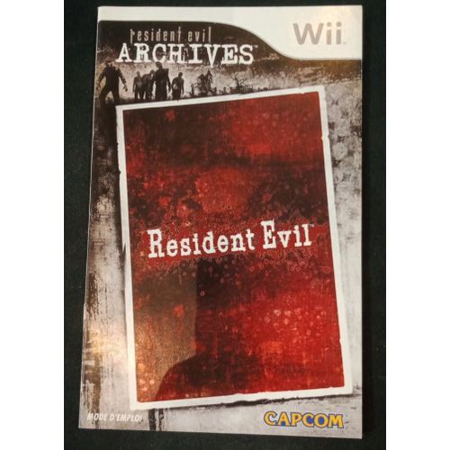 Resident Evil Archive - Notice Officielle - Nintendo Wii