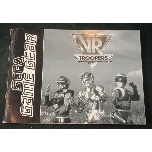 Vr Troopers - Notice Officielle - Sega Game Gear