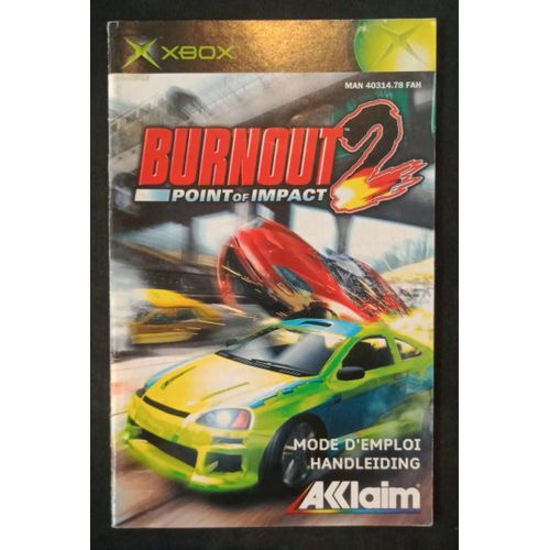 Burnout 2 Point Of Impact - Notice Officielle - Microsoft Xbox
