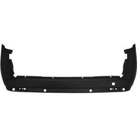Pare Chocs Arrière Pour Fiat Doblo Ii Phase 2 Depuis 2015 (2 Portes Arrière), Trous Radar, Noir