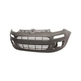 Pare Chocs Avant Pour Fiat Panda Iii Depuis 2012, Mod. Van, Avec Grille, Noir, Neuf
