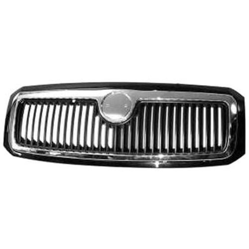 Grille Radiateur Centrale Pour Skoda Fabia I Ph. 2 2004-2007, Neuve