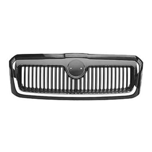 Grille Radiateur Centrale Pour Skoda Octavia I Ph. 2 2000-2004, Profil Chrome, Neuve