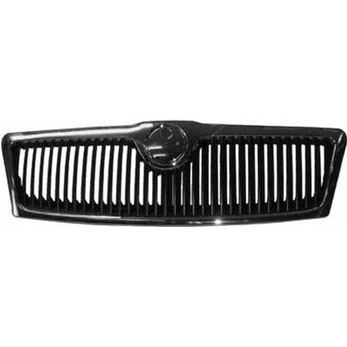 Grille Radiateur Centrale Pour Skoda Octavia Ii Ph. 1 2004-2009, Complet, Neuve