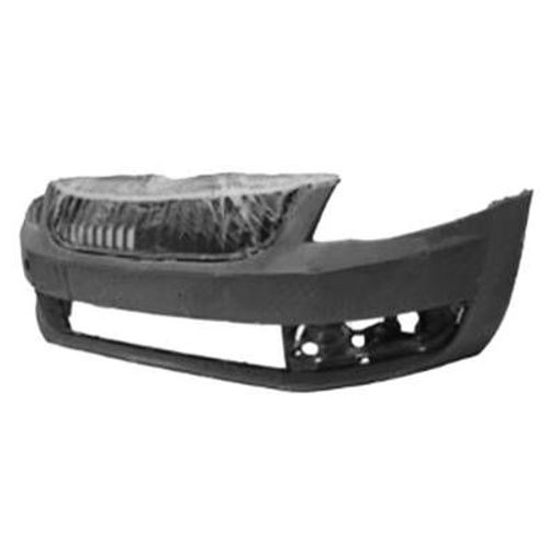 Pare Chocs Avant Pour Skoda Octavia Iii Phase 1 2013-2016, Noir, Neuf