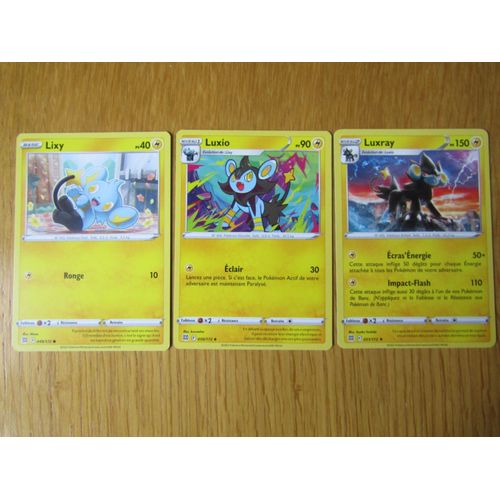 Lixy 049/172 + Luxio 050/172 + Luxray 051/172 - Stars Etincelantes