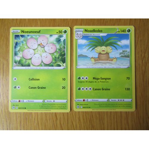 Noeunoeuf 001/172 + Noadkoko 002/172 - Stars Etincelantes