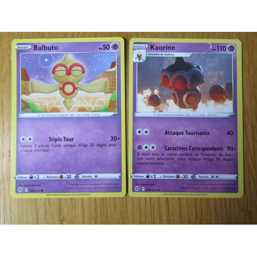 Balbuto 058/172 + Kaorine 059/172 - Stars Etincelantes