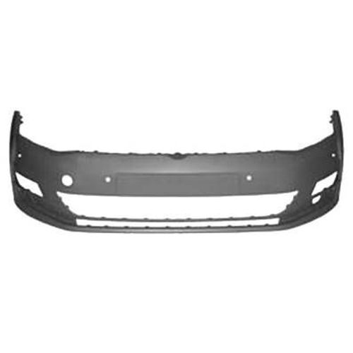 Pare Chocs Avant Pour Volkswagen Golf Vii Ph. 1 2012-2016, 4 Trous Capteurs Radar, Neuf À Peindre