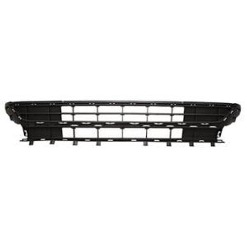 Grille Calandre Centrale Inférieure Pour Volkswagen Polo Vi Phase 1 Depuis 2017, Noire, Neuve