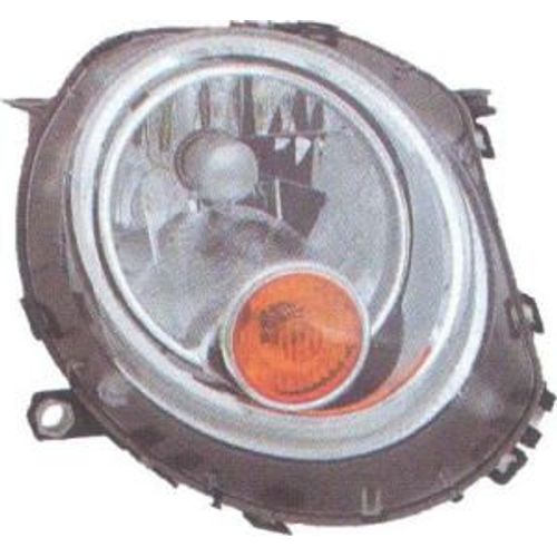 Phare Optique Avant Droit Pour Mini R56/R57 De 2011 À 2014, One/Cooper, H4, Orange, Neuf