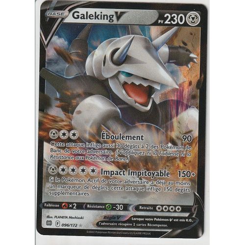 Carte Pokemon - Galeking V - 096/172 - Ultra-Rare - Épée Et Bouclier 9 - Stars Etincelantes - Eb9 -Vf