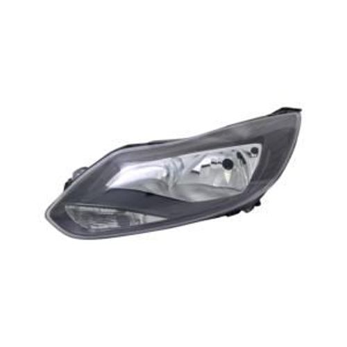 Phare Optique Avant Gauche Pour Ford Focus Iii Phase 1, 2011-2014, H7+H1, Fond Noir, Neuf