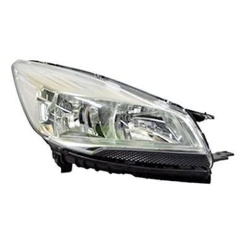 Phare Optique Avant Droit Pour Ford Kuga Ii Ph. 1 2013-2016, H7+H15, Fond Chrome, Neuf