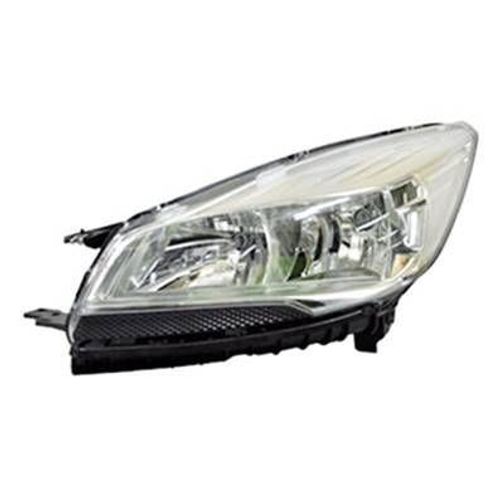 Phare Optique Avant Gauche Pour Ford Kuga Ii Ph. 1 2013-2016, H7+H15, Fond Chrome, Neuf