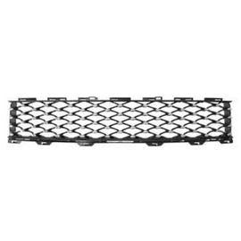 Grille De Calandre Inférieure Pour Fiat 500 Phase 2, Depuis 2015 (Modèle Lounge), Noire, Profil Chromé, Pare Chocs Avant, Neuve