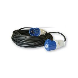 Masterplug Rallonge Prolongateur électrique 25m Metal 3 Prises 16 A Câble Noir 3G1,5 mm² Enrouleur Profesionnelle pour Chantier Jardin IP44 