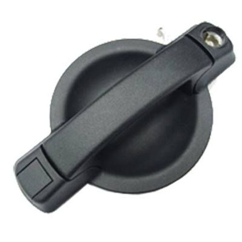 Poignée De Porte Avant Gauche Pour Fiat Doblo I Ph. 2 2006-2010, Extérieure, Noire, Trou Barillet