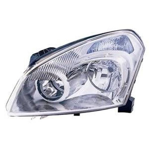 Phare Optique Avant Gauche Pour Nissan Qashqai I Ph.1, 2007-2010, H7+H7, Neuf