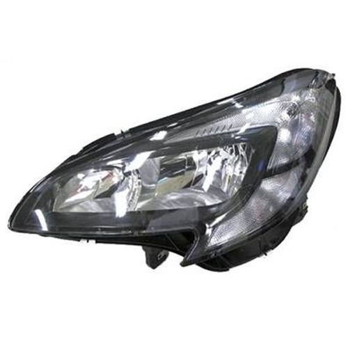 Phare Optique Avant Gauche Pour Opel Corsa E 2015-2019, H7+H7, Neuf