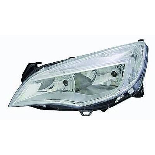 Phare Optique Avant Gauche Pour Opel Astra J 2010-2012, H7+H7, Électrique, Corps Chrome