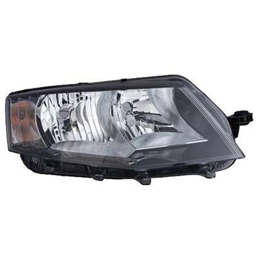 Phare Optique Avant Droit Pour Skoda Octavia Iii Phase 1 2013-2016, H7+H15, Corps Noir, Neuf