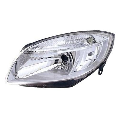 Phare Optique Avant Gauche Pour Skoda Fabia Ii Ph. 1 2007-2010, H4, Neuf