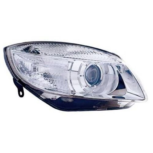 Phare Optique Avant Droit Pour Skoda Fabia Ii Ph. 1 2007-2010, H7, Feu Lenticulaire, Neuf