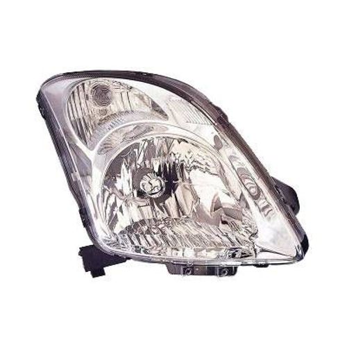 Phare Optique Avant Droit Pour Suzuki Swift, 2005-2010, H4, Corps Chromé, Neuf