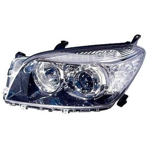 Phare Optique Avant Gauche Pour Toyota Rav4, 2006-2009, Hb3+H11, Corps Chromé, Neuf