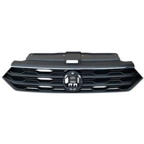 Calandre Radiateur Avant Pour Volkswagen T-Roc Depuis 2017, Noire Avec Moulure Chromée, Neuve