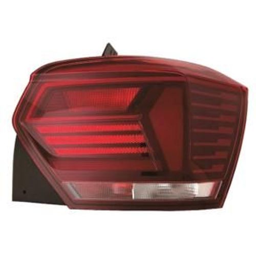Feu Arrière Droit Pour Volkswagen Polo Vi Phase 1, Depuis 2017, Blanc Et Rouge, Neuf