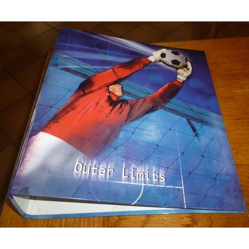 Classeur À Levier : Football Gardien De But "Outer Limits" - Dos 8cm (Épaisseur, Largeur) ,Format A4 (32x28 Ext) Feuilles Perforées Grand Format - Marque Sfi Belgique