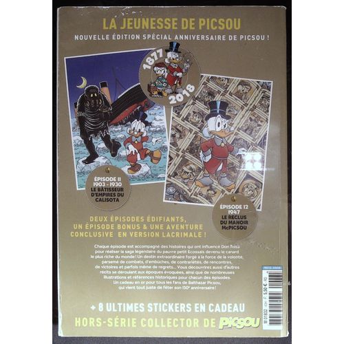 Les Tresors De Picsou No 43 Juillet 2018 La Jeunesse De Picsou No 7 Par Don Rosa Avec Stickers