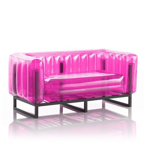 Yomi Canape Eko Cadre En Aluminium Rose Cristal Mojow