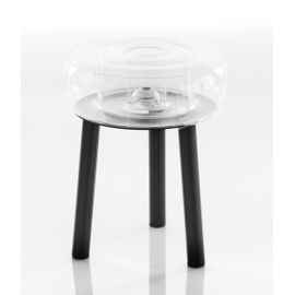 Tabouret Floofy Eko Cadre En Aluminium Transparent Mojow