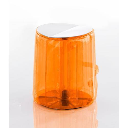 Helly Table D Appoint Eko Structure En Acier Inoxydable Cristal Orange Mojow