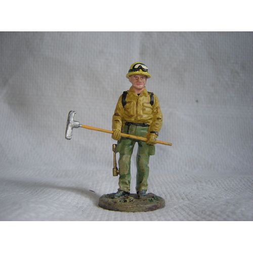 Les Heros Du Feu N° 76 Pompier Cobra : Le Pompier Forestier Americain Tenue De Feu 2001