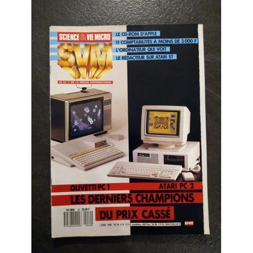Svm (Sciences & Vie Micro) N° 49 : Ollivetti Pc 1 Atari Pc 2