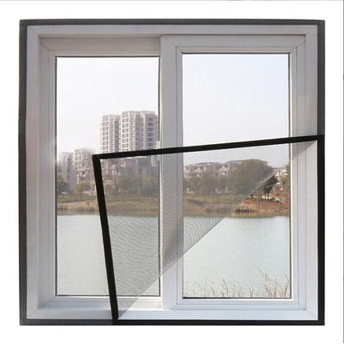 Moustiquaire Transparente Universelle Pour Fenêtre / Moustiquaire Ajustable, Bricolage, Taille De La Fenêtre 150x180cm (Noir)