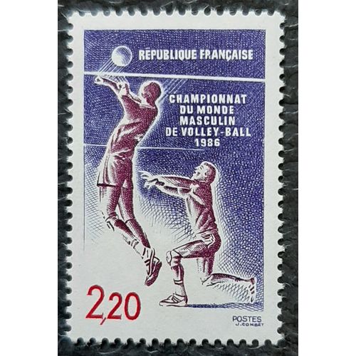 Timbre N° 2420 - Championnats Du Monde De Volley-Ball - 1986