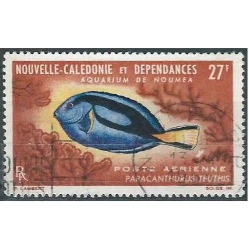 Nouvelle Calédonie, Territoire D'outre Mer 1965, Beau Timbre De Poste Aérienne Yvert 77, Aquarium De Nouméa, Oblitéré, Tbe -