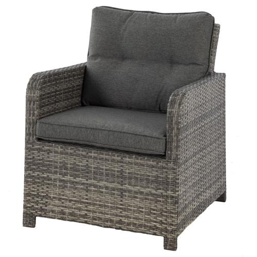 Fauteuil De Jardin En Résine Tressée Mayari - Gris Ombre