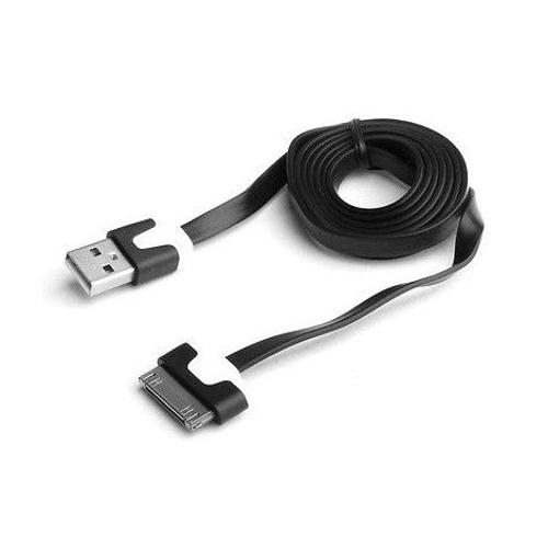 Global Technology - Adaptateur de recharge/données - Apple Dock mâle pour USB mâle - 1 m - noir - pour Apple iPad/iPhone/iPod (Apple Dock)