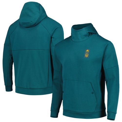 Sweat À Capuche Adidas La Galaxy 2023 Player Travel Pour Homme, Bleu Sarcelle