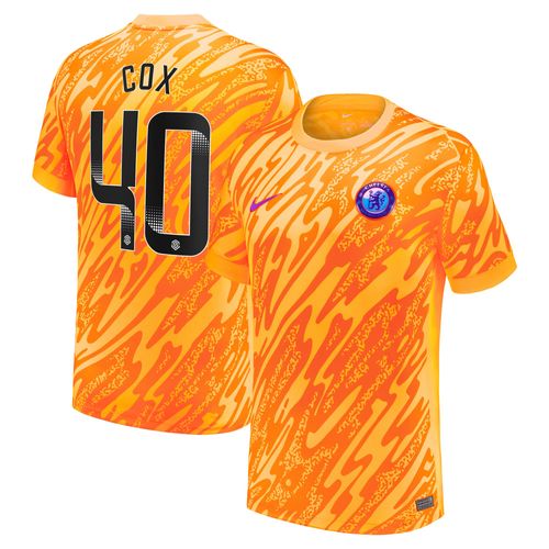 Maillot De Gardien De But De Stade De Chelsea Wsl Domicile 2024-25 - Manches Longues - Enfants Avec Flocage Cox 40