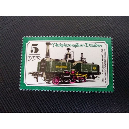 Timbre Allemagne / Rda Yt 1926 Locomotive À Vapeur "Muldenthal" En 1861 1977 ( 140306 )