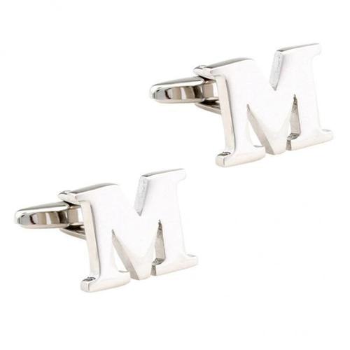 2xmens Laiton Initial Boutons De Manchette Lettre Business Chemise Boutons De Manchette Cadeau De Mariage M