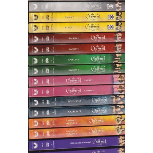Lot 48 Dvd Charmed - Saison 1-2-3-4-5-6-7-8 - 128 Heures - 16 Étuis Cartonnés Avec 16 Boitiers De 3 Dvd - Avec Feuillet Dans La Poche Intercalaire Interne - 4 Langues - 1999 -